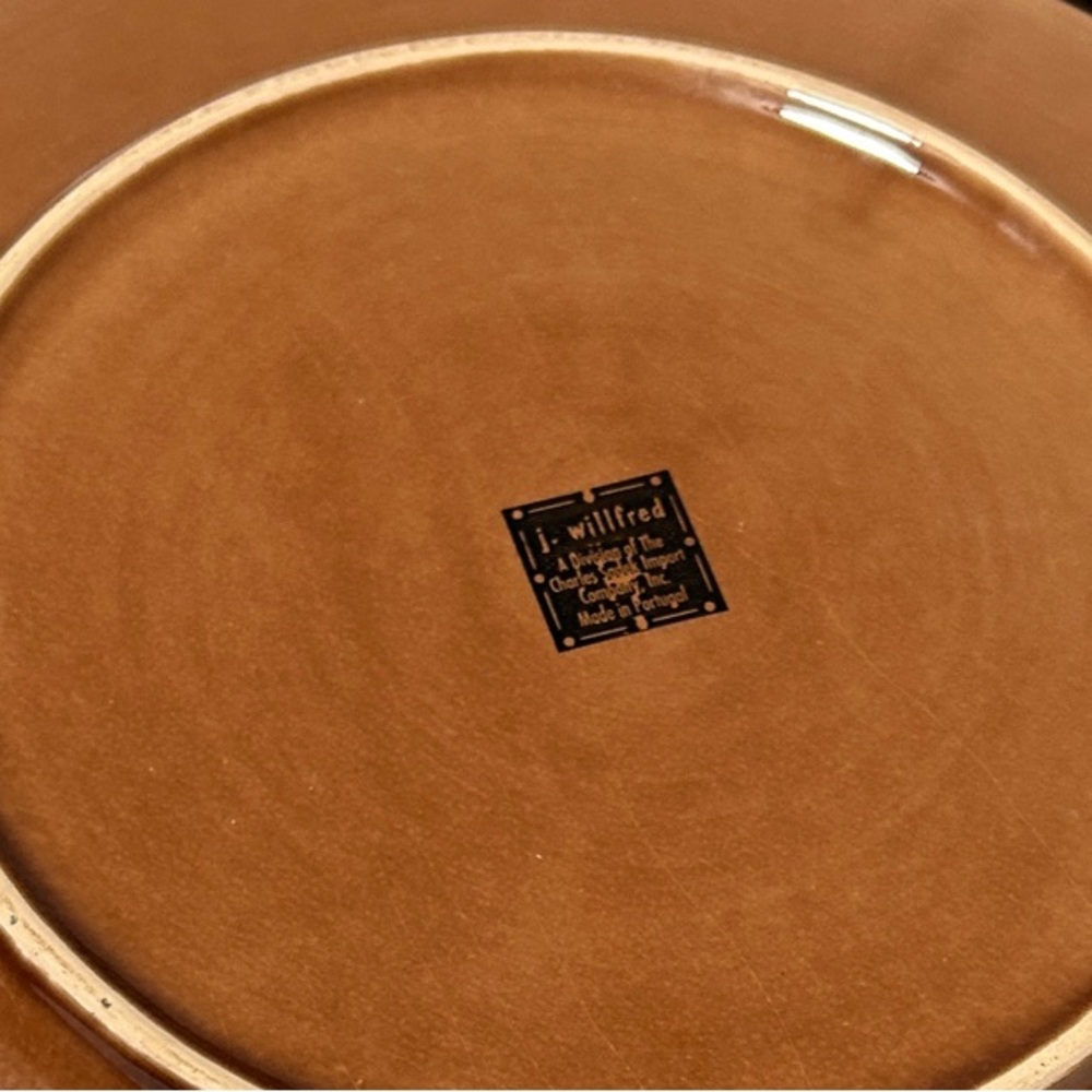 Wilfred Rich Brown Ceramic Plate